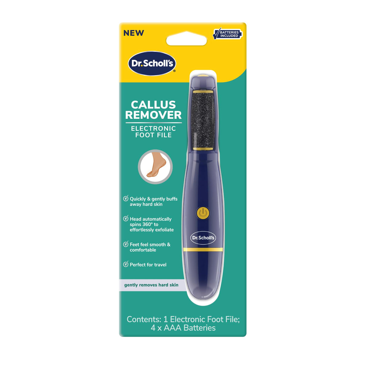 Dr. Scholl's Callus Remover Electronic Foot File front view