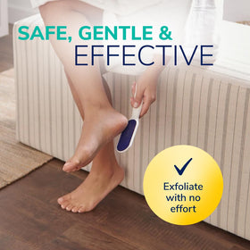 Dr. Scholl's foot file in a shower setting