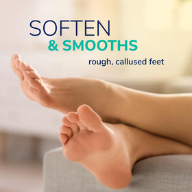 Dr. Scholl's foot file on a bathroom counter