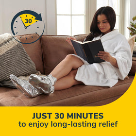 Dr. Scholl's foot mask ingredients including shea butter and lavender