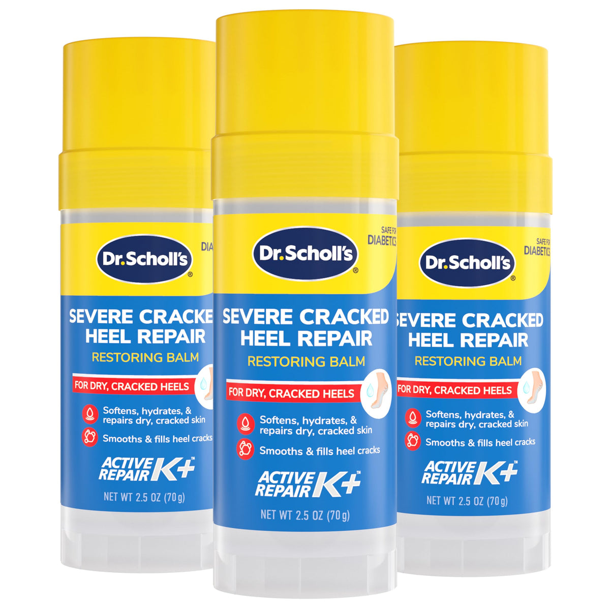 Dr. Scholl's Severe Cracked Heel Repair Balm 2.5oz front view