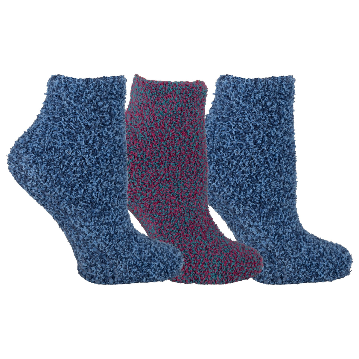 Dr. Scholl's Soothing Spa Socks in lavender and blue front view