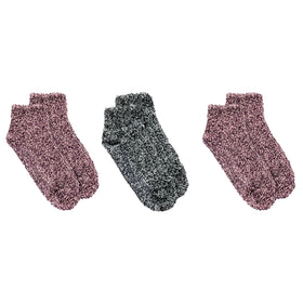 Dr. Scholl's Women's Low Cut Soothing Spa Socks in burgundy and peach