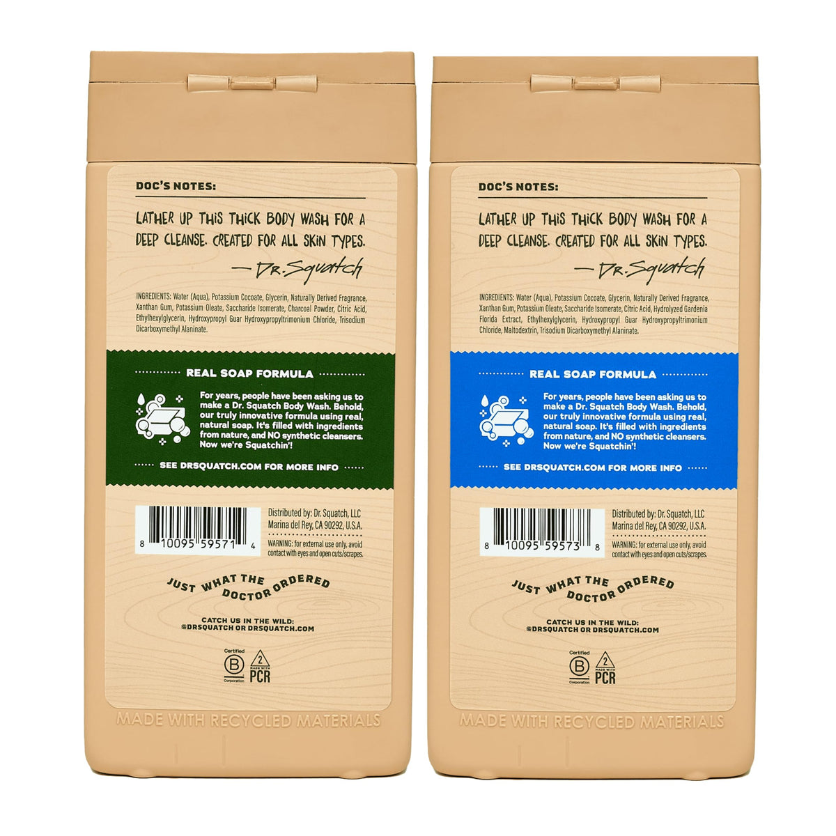 Dr. Squatch Body Wash Fresh Falls front view
