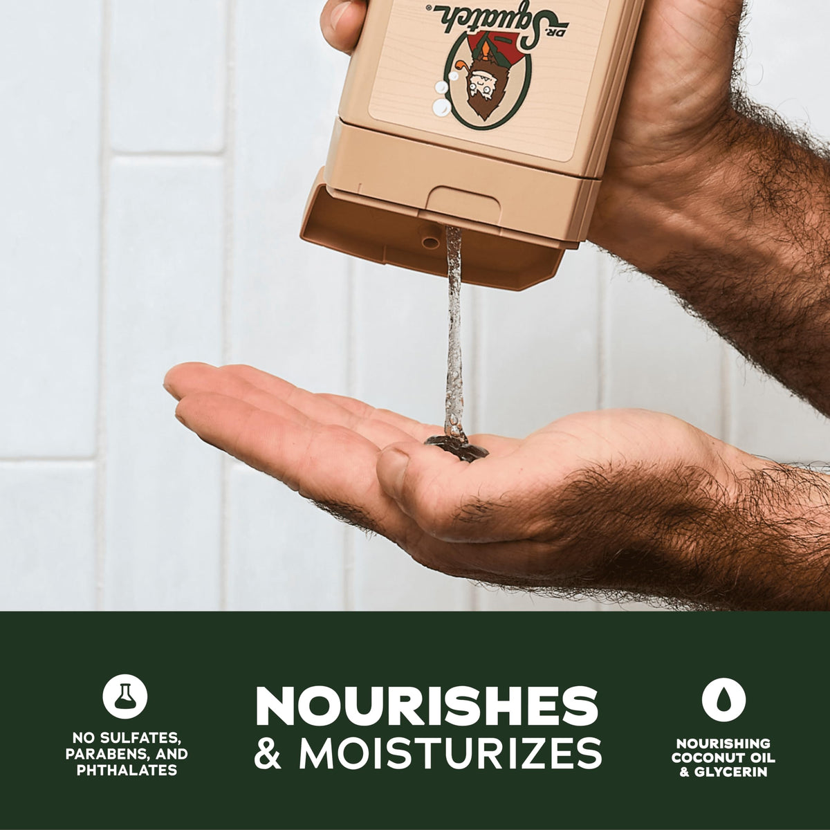 Dr. Squatch Body Wash Pine Tar back view