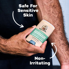 Dr. Squatch deodorant ingredients list on back