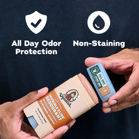 Dr. Squatch deodorant packaging details