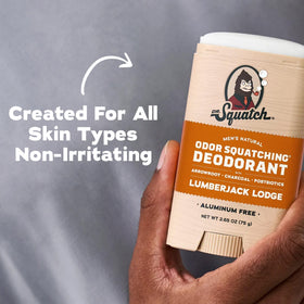 Dr. Squatch deodorant packaging details