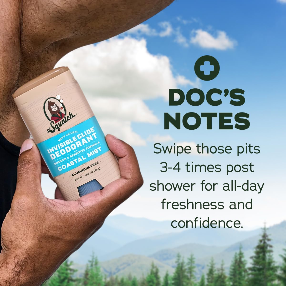 Dr. Squatch deodorant with fresh citrus fruits