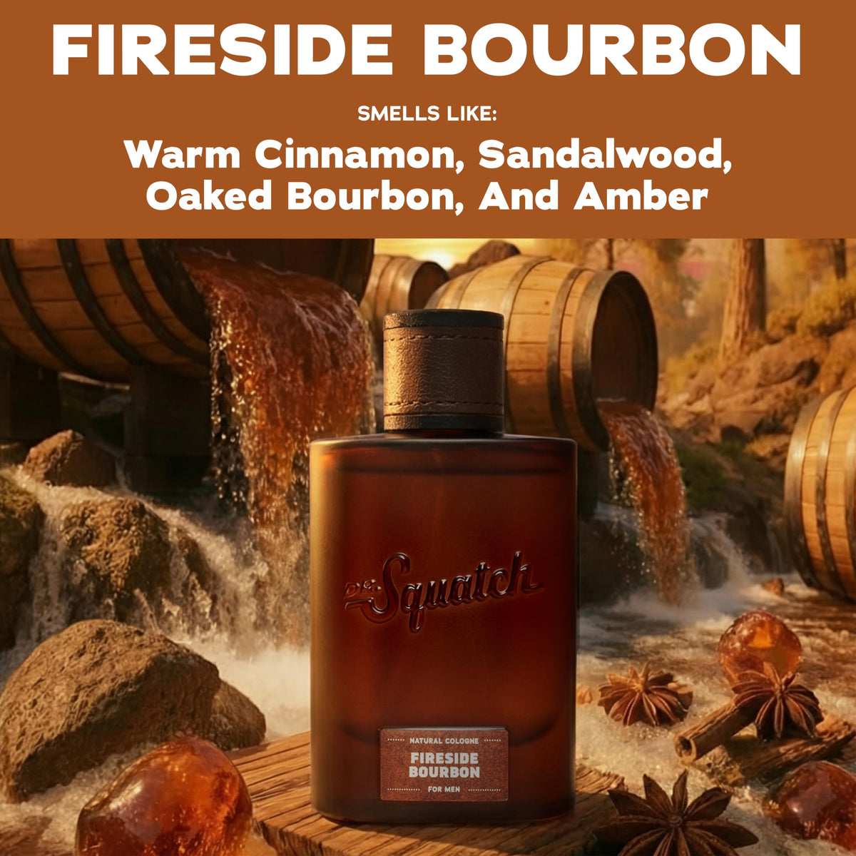 Dr. Squatch Fireside Bourbon Cologne side view