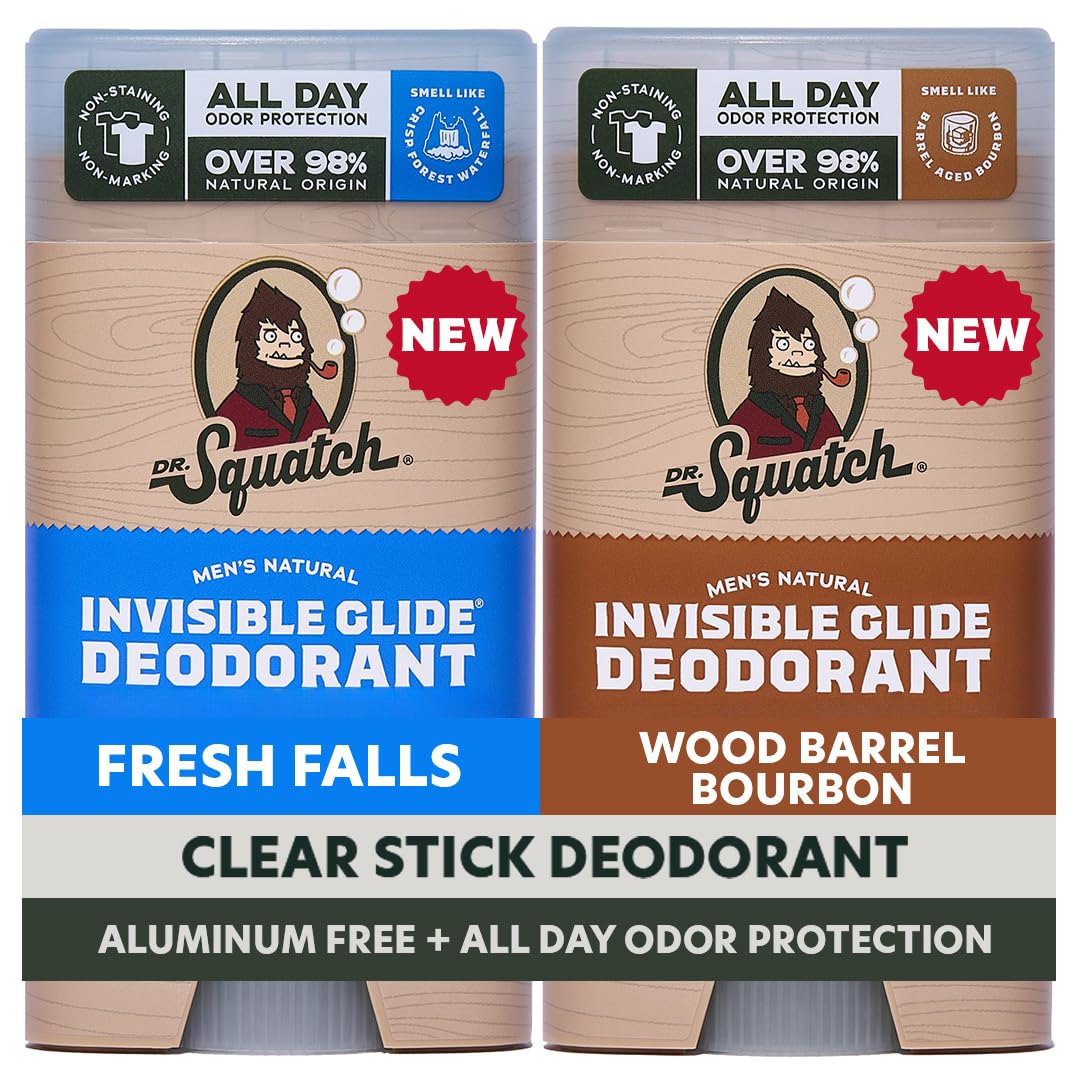 Dr. Squatch Invisible Glide Deodorant 2-Pack front view