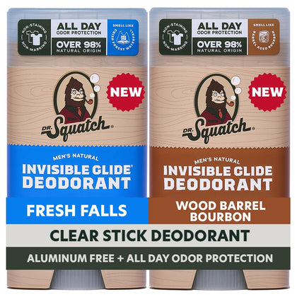 Dr. Squatch Invisible Glide Deodorant 2-Pack front view