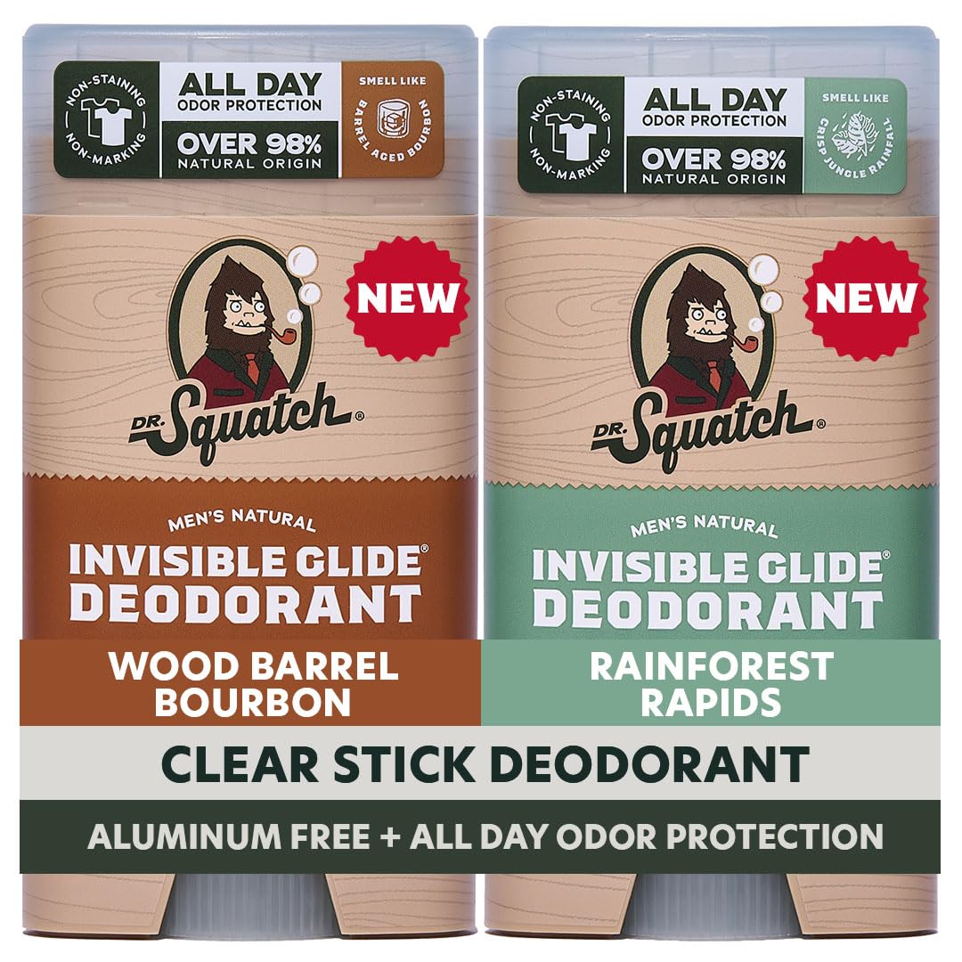 Dr. Squatch Invisible Glide Deodorant 2-Pack front view
