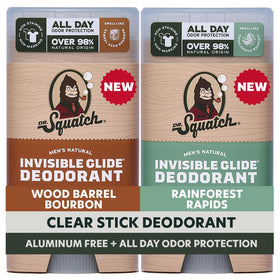 Dr. Squatch Invisible Glide Deodorant 2-Pack front view