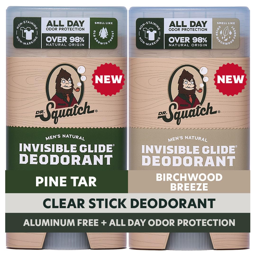 Dr. Squatch Invisible Glide Deodorant 2-Pack front view
