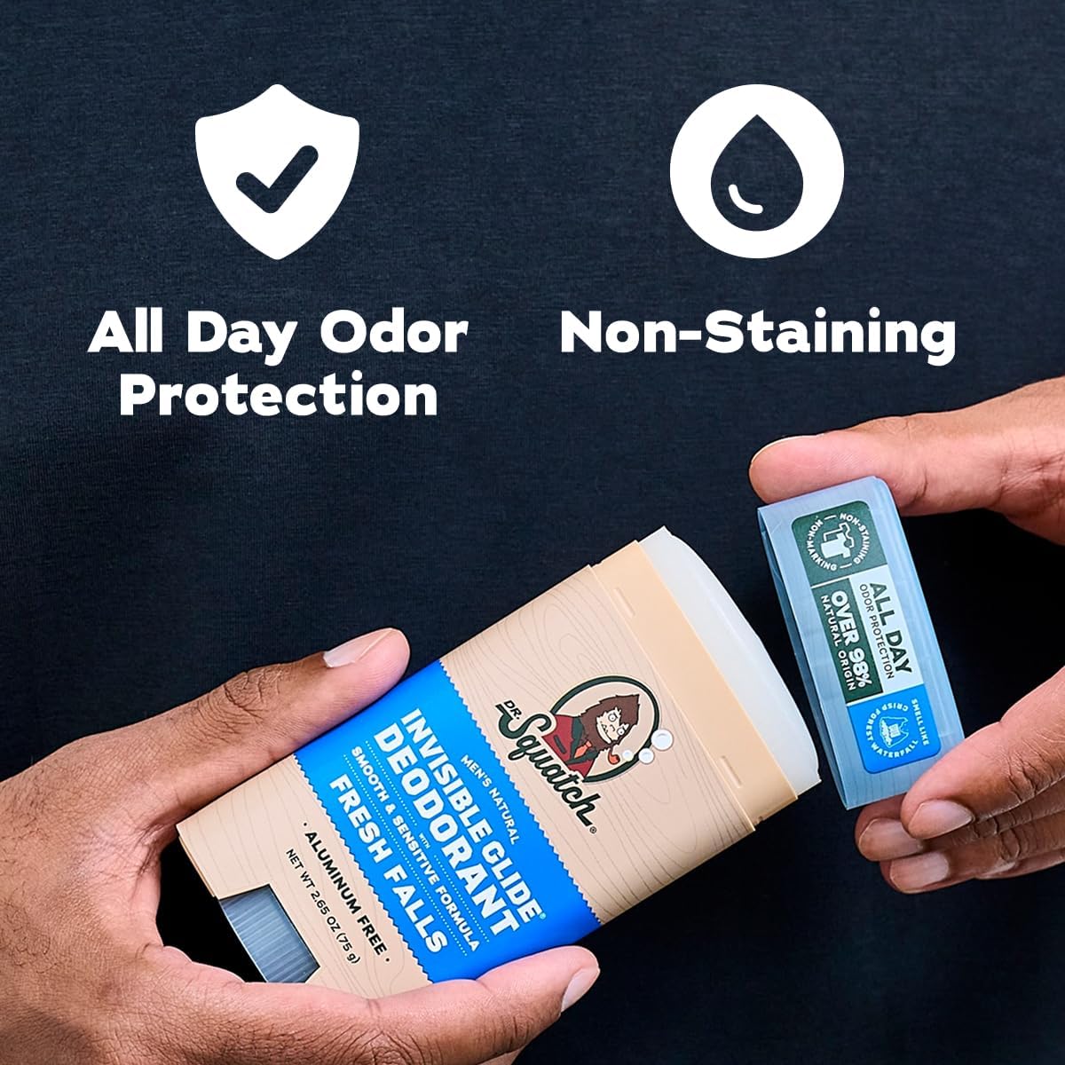 Dr. Squatch Invisible Glide Deodorant ingredients list