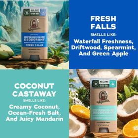 Dr. Squatch Invisible Glide Deodorant packaging side view