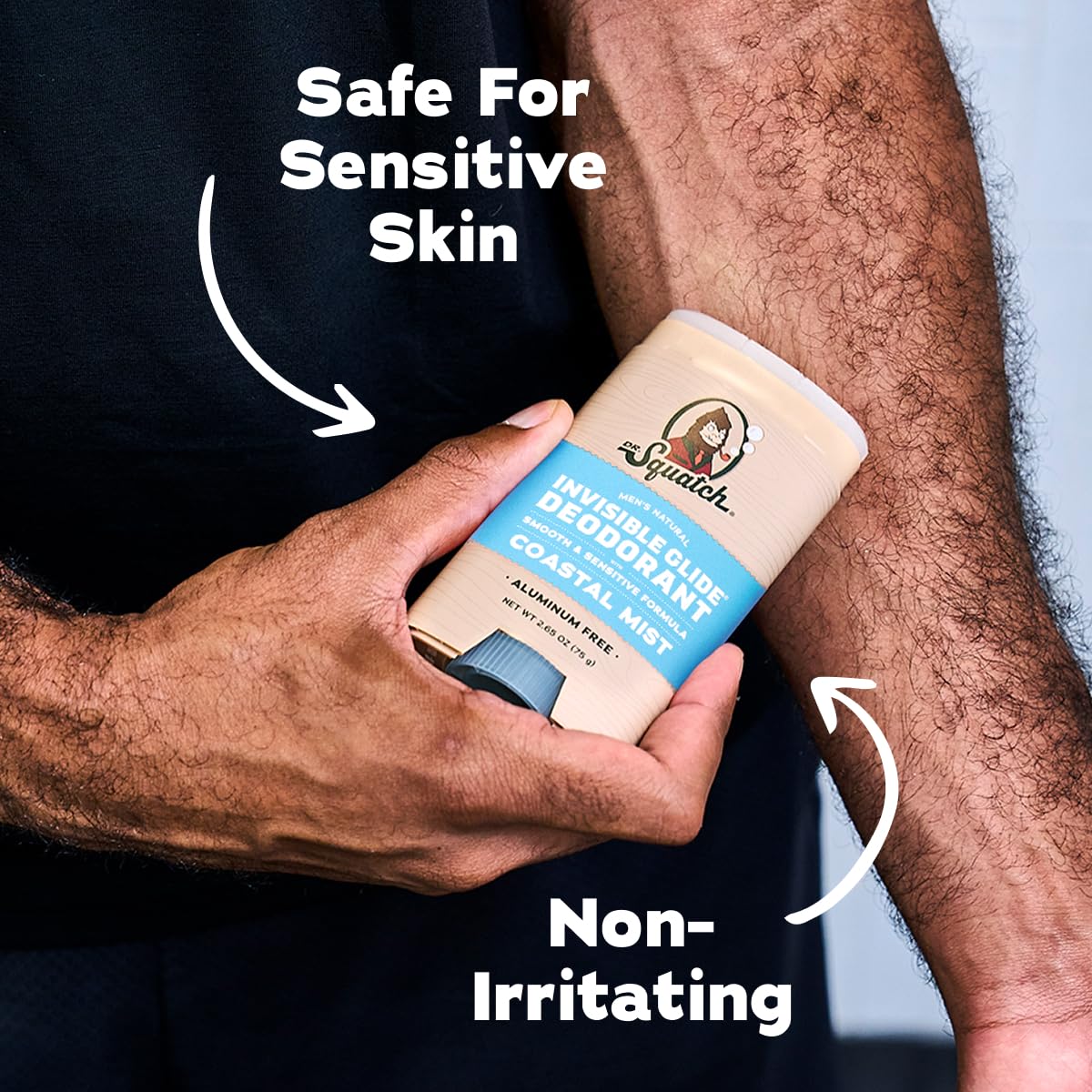 Dr. Squatch Invisible Glide Deodorant side view