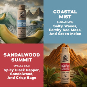 Dr. Squatch Men's Deodorant 2-Pack side view showing quick dry formula