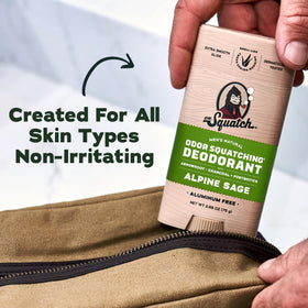Dr. Squatch Men's Deodorant application on skin
