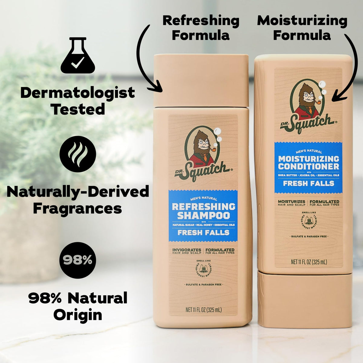 Dr. Squatch Men's Natural Conditioner bottle with label