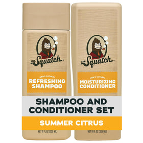 Dr. Squatch Men's Natural Shampoo and Conditioner Set - Summer Citrus front view