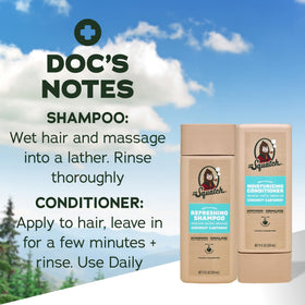 Dr. Squatch Men's Natural Shampoo and Conditioner Set with natural ingredients
