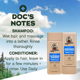 Dr. Squatch Men's Natural Shampoo and Conditioner Set with natural ingredients