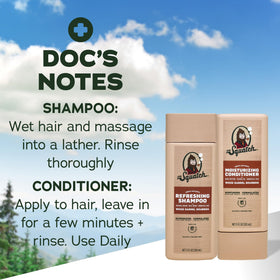 Dr. Squatch Men's Shampoo and Conditioner Set with a rustic theme