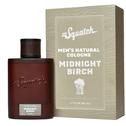 Dr. Squatch Midnight Birch Cologne 1.7 fl oz front view