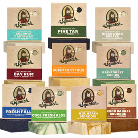 Dr. Squatch Natural Men's Bar Soap 10-Pack front view