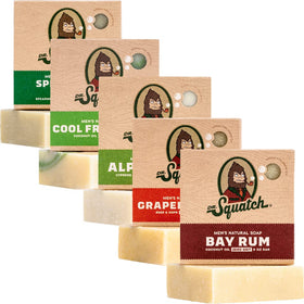 Dr. Squatch Natural Men’s Bar Soap 5-Pack front view