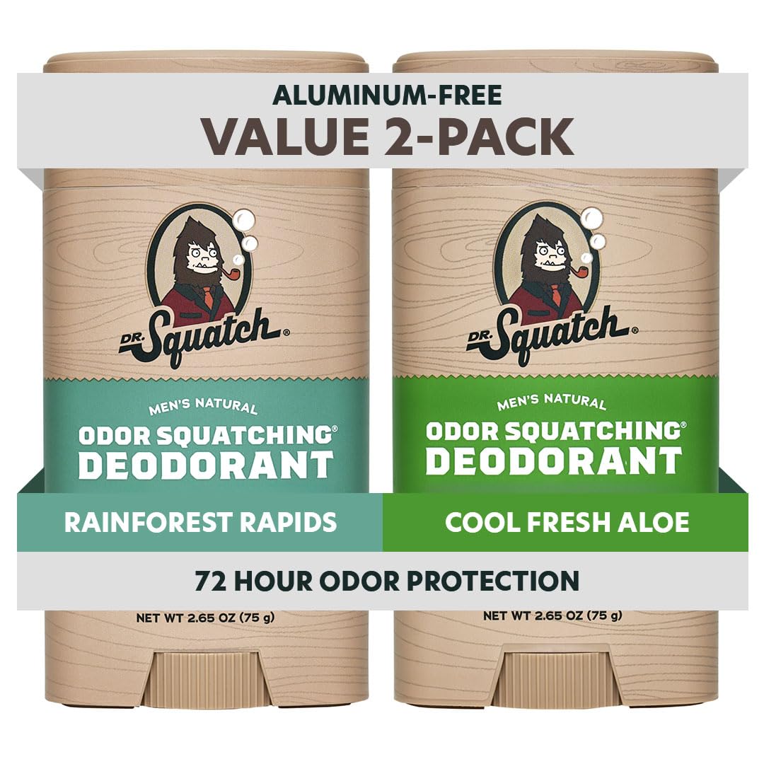 Dr. Squatch Natural Men’s Deodorant 2-Pack front view