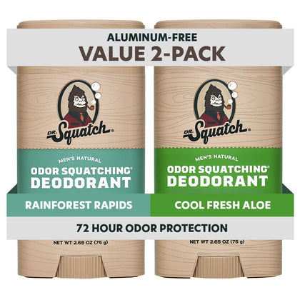 Dr. Squatch Natural Men’s Deodorant 2-Pack front view