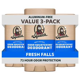 Dr. Squatch Natural Men’s Deodorant 3-Pack Fresh Falls scent front view