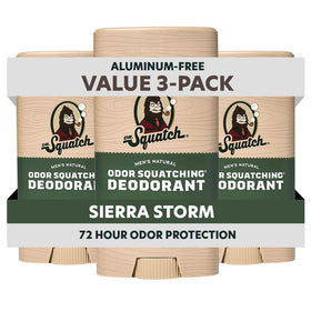Dr. Squatch Natural Men's Deodorant 3-Pack front view