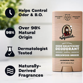 Dr. Squatch Natural Men’s Deodorant Birchwood Breeze scent description