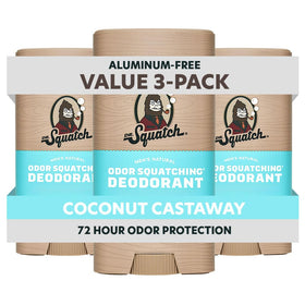 Dr. Squatch Natural Men’s Deodorant Coconut Castaway 2.65oz stick front view