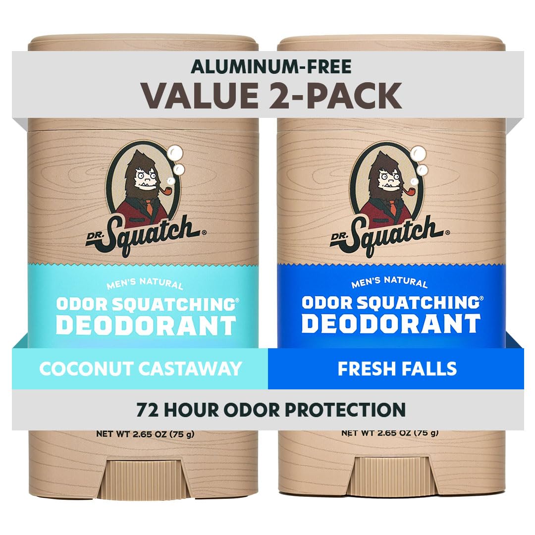 Dr. Squatch Natural Men’s Deodorant Coconut Castaway front view