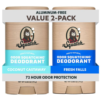 Dr. Squatch Natural Men’s Deodorant Coconut Castaway front view