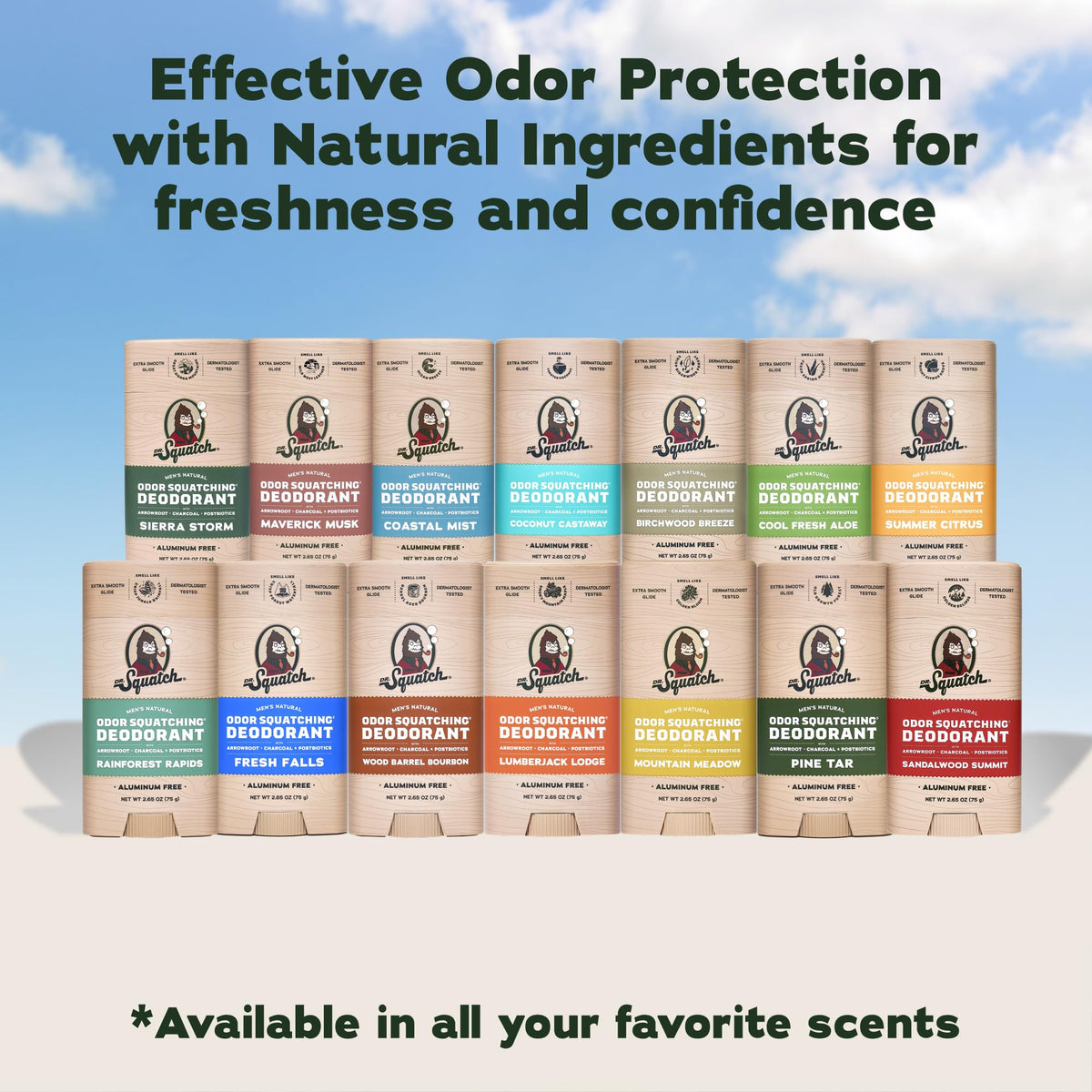 Dr. Squatch Natural Men's Deodorant Rainforest Rapids scent description