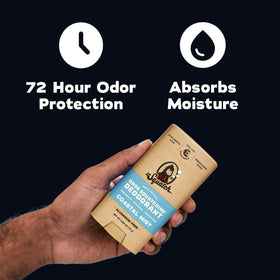 Dr. Squatch Natural Men's Deodorant stick application close-up
