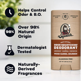Dr. Squatch Natural Men's Deodorant Wood Barrel Bourbon application