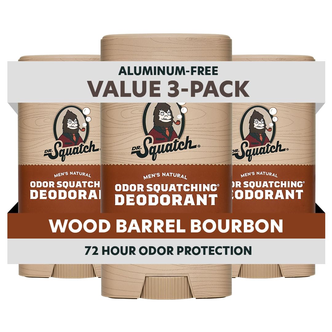 Dr. Squatch Natural Men's Deodorant Wood Barrel Bourbon front view