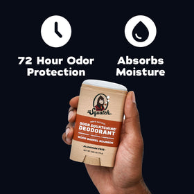 Dr. Squatch Natural Men's Deodorant Wood Barrel Bourbon packaging