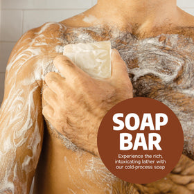 Dr. Squatch product packaging showing organic ingredients