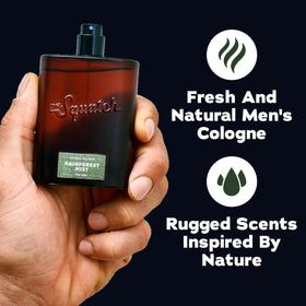 Dr. Squatch Rainforest Mist Cologne 1.7 fl oz bottle side view