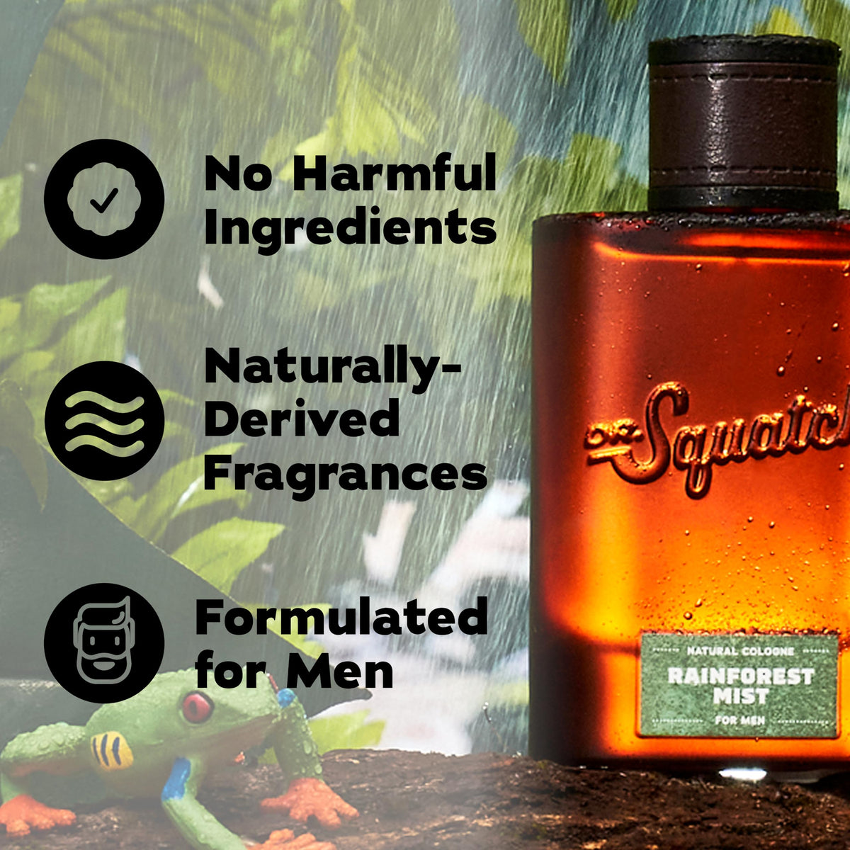 Dr. Squatch Rainforest Mist Cologne 1.7 fl oz in lifestyle setting