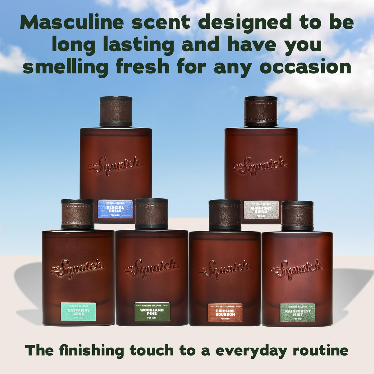 Dr. Squatch Rainforest Mist Cologne 1.7 fl oz with ingredients