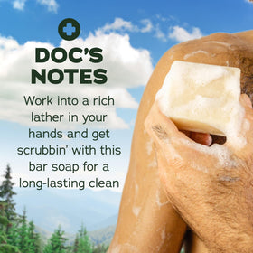 Dr. Squatch soap bars showing different scents and textures